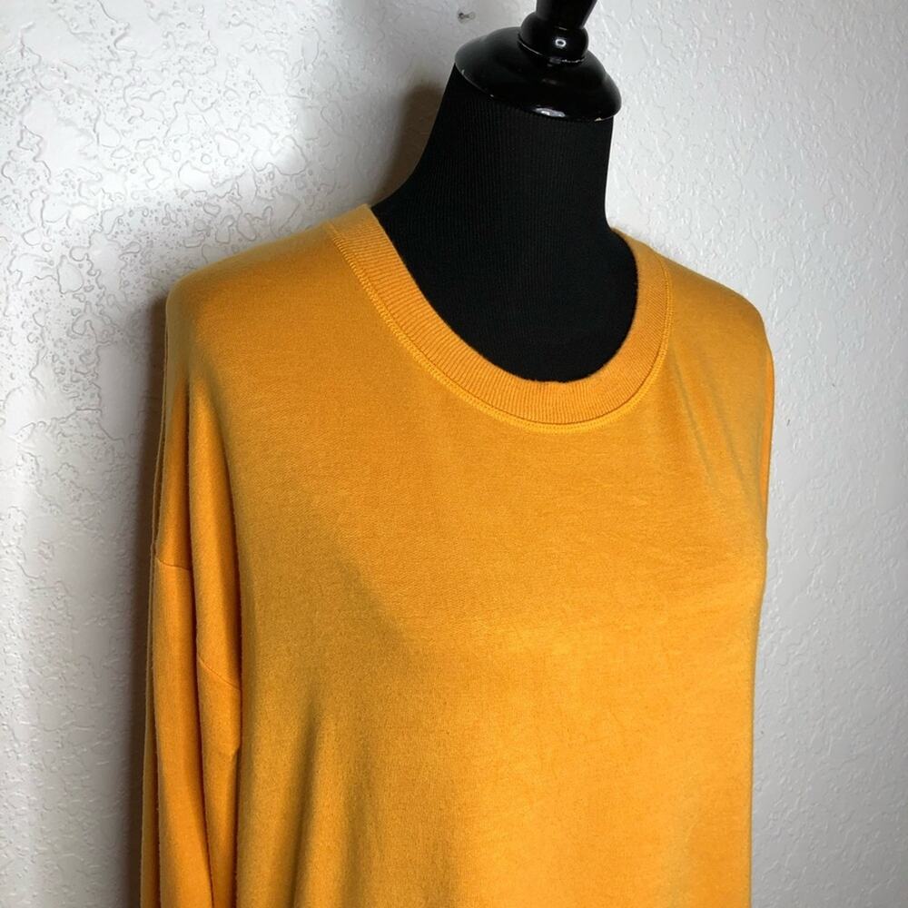 Athleta orange long sleeve knit pullover top size Extra Small XS - Picture 2 of 15